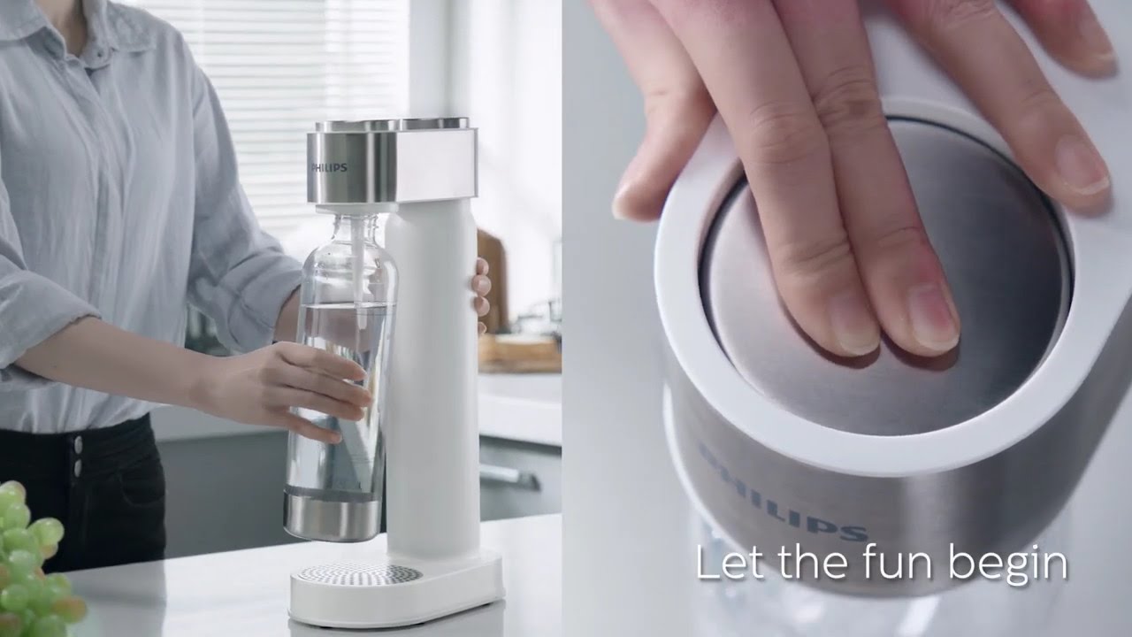 How to install the cylinder of Philips GoZero&trade; Soda Maker