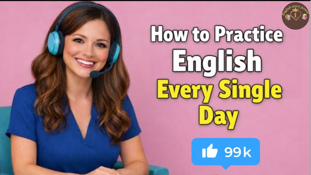 How to practice english Every single day ⭐ English story power @EasyConversationPodcast #youtube 