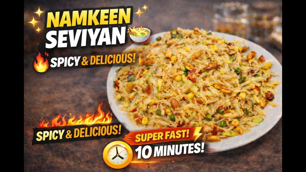 Easy Namkeen Seviyan 🍜 | Perfect Tea Time Snack Ready in Minutes