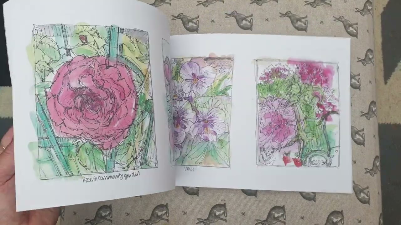 Art journaling flick through