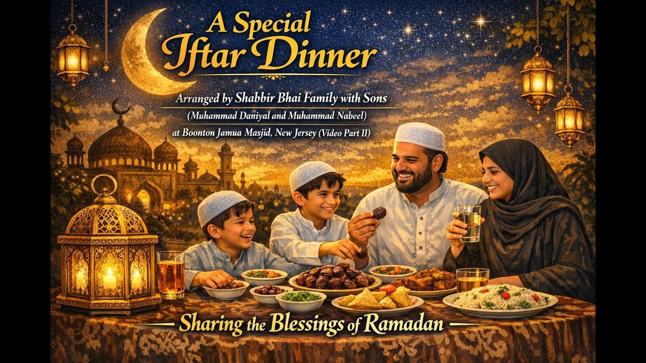 A Special IFTAR DINNERArranged by Shabbir Bhai Family with Sons,Muhammad Daniyal and Muhammad Nabeel