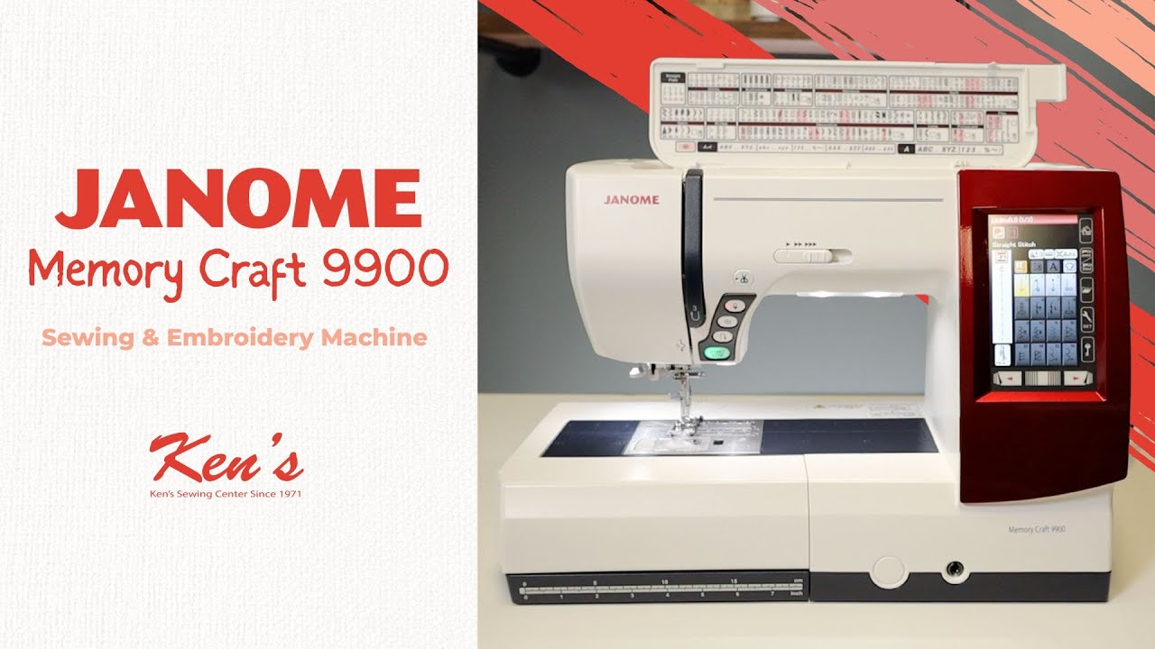 Janome Memory Craft 9900 Sewing and Embroidery Machine
