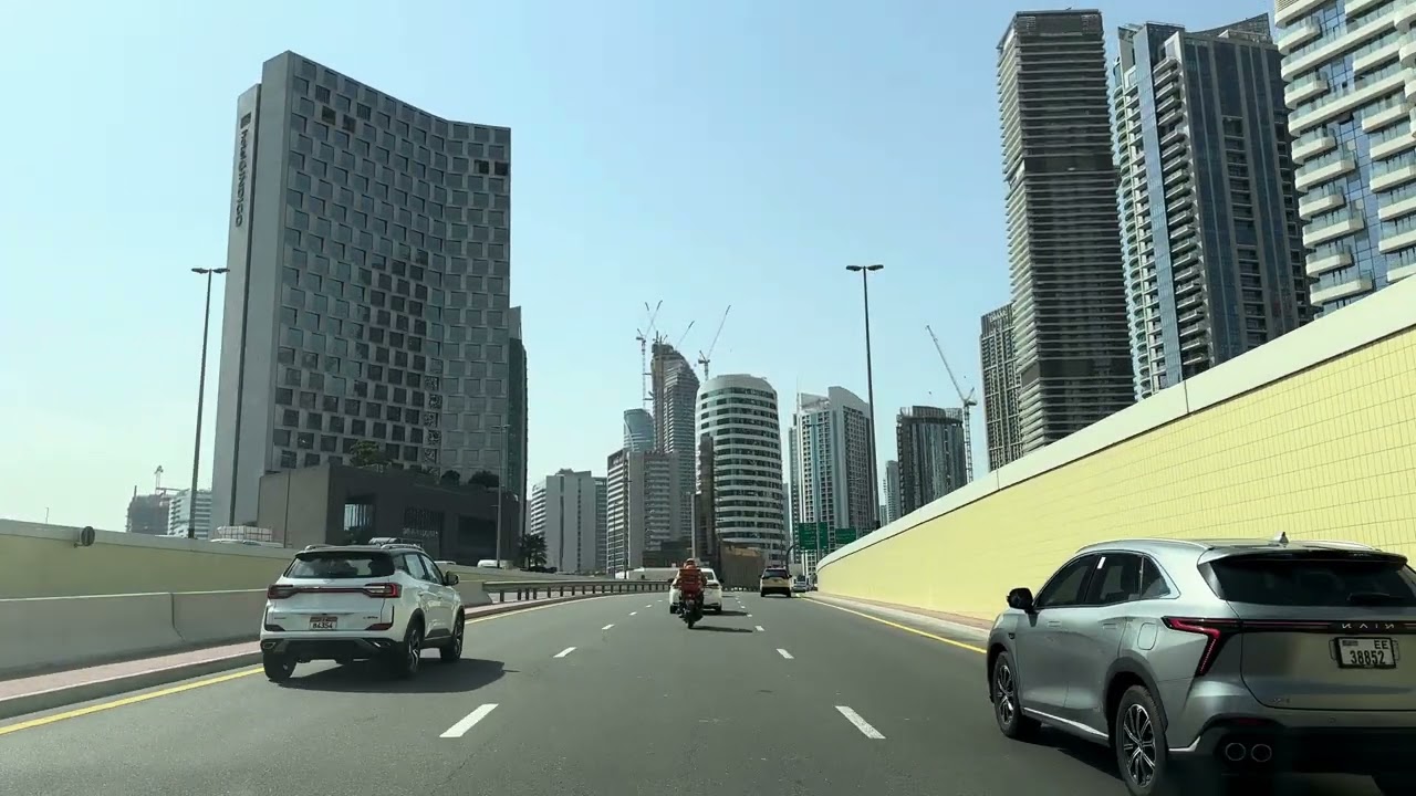 SATWA to Business Bay Smooth Drive 🇦🇪 | Irish Bay Tower | Relaxing Dubai Road Trip 4K 60FPS 19 01 26