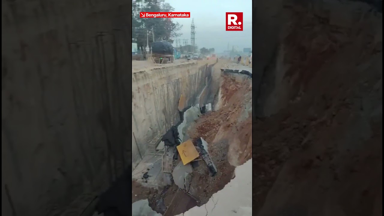 Bengaluru Traffic In Chaos After NH 44 Cave In Creates Massive Sinkhole