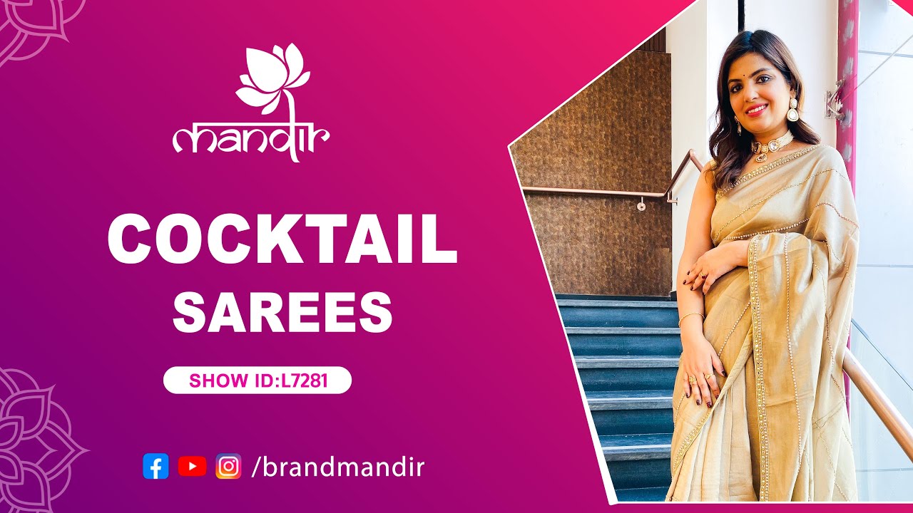 Cocktail Sarees Collection | WhatsApp Number 733 733 7000 | Brand Mandir Sarees LIVE