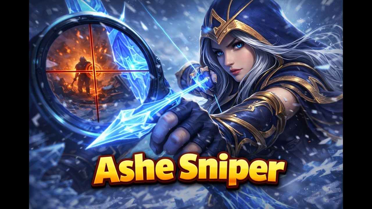 SNIPER DE GELO ❄️🎯 — ASHE ADC DE LONGE É MAIS FORTE