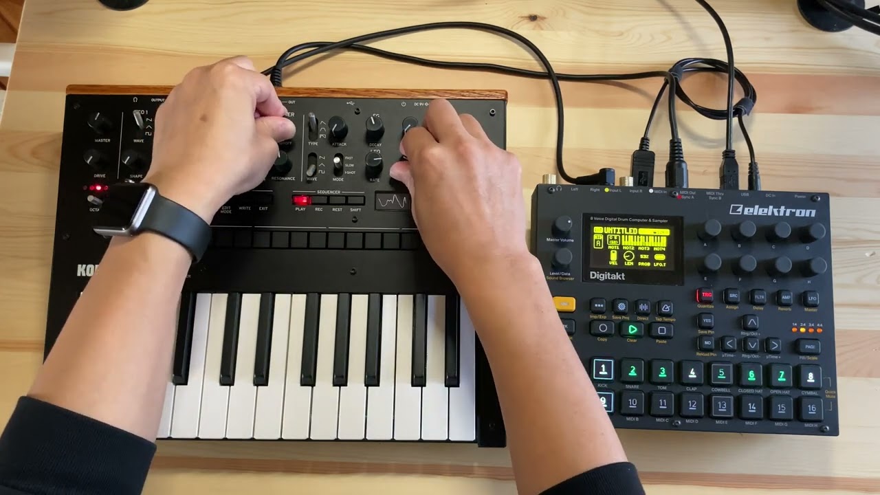 Digitakt & KORG Monologue Jam1 Dawless