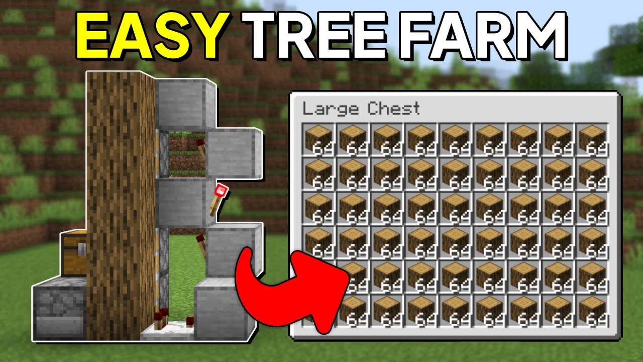 Minecraft Tree Farm 1.21.5