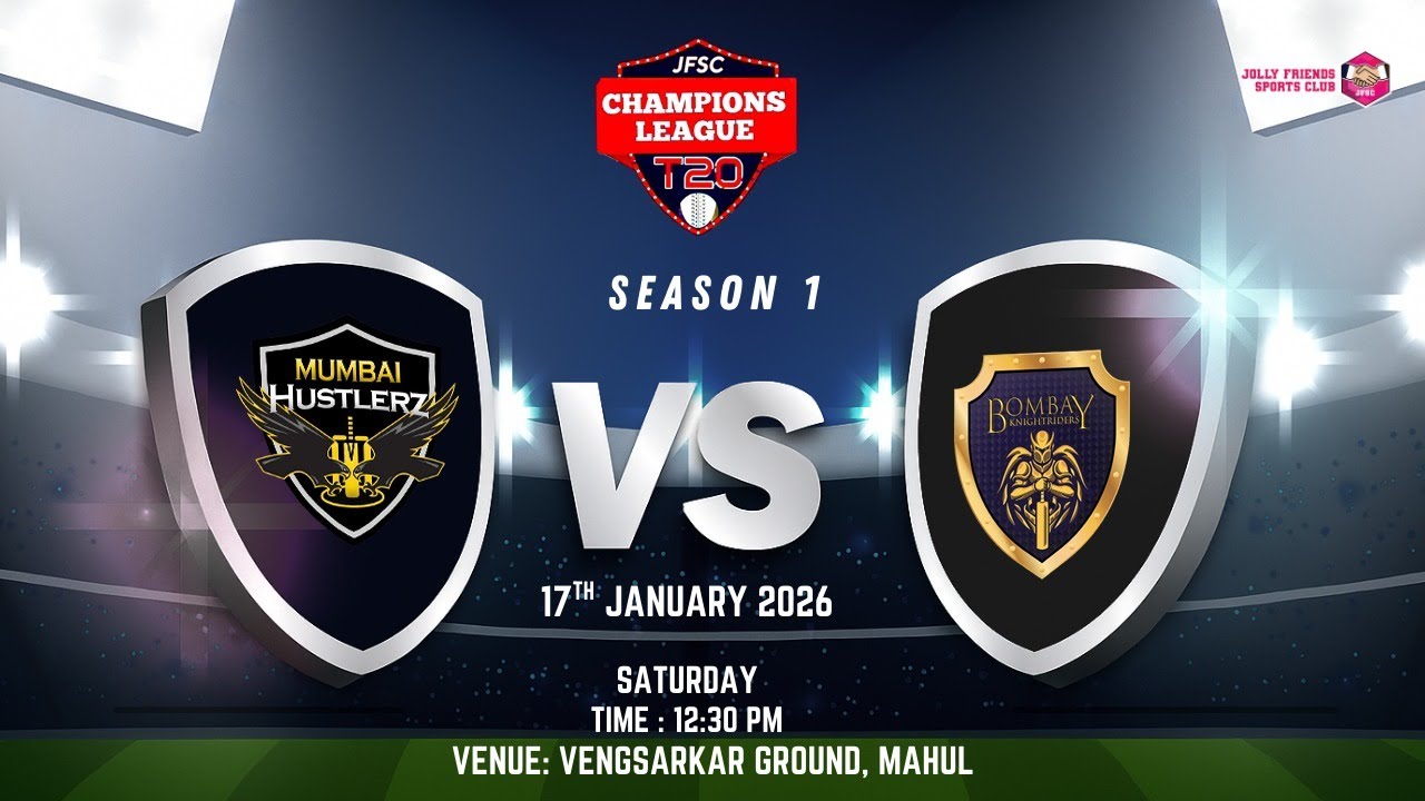 MUMBAI HUSTLERZ VS BOMBAY KNIGHT RIDERS | JFSE CHAMPIONS LEAGUE T20 SEASON 1