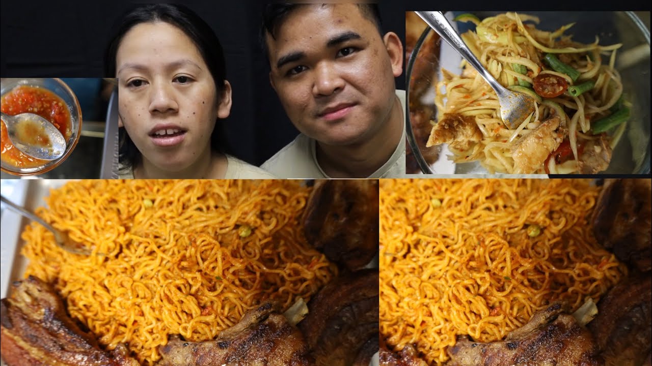 Nepali 2x spicy noodles with wife
