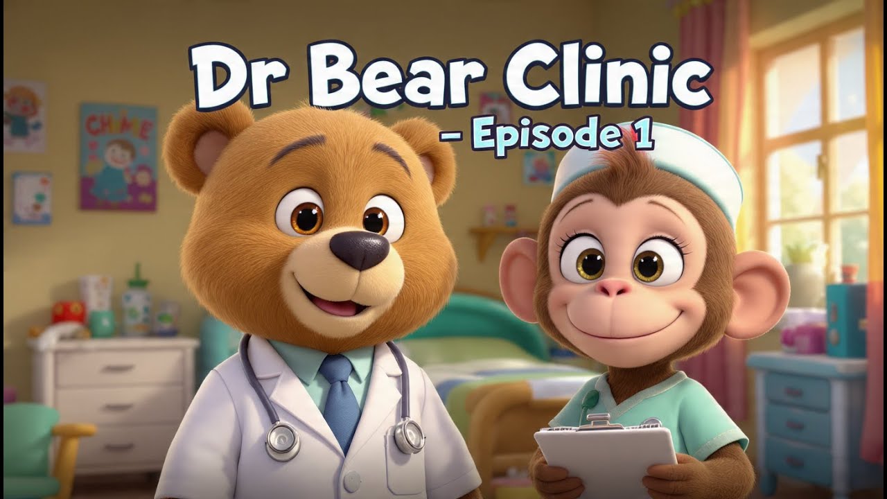 Dr Bear Season 1 Episode 1| #Dr Bear #cartoon #trending #kidsstory #nurseryrhymes #kidseducation