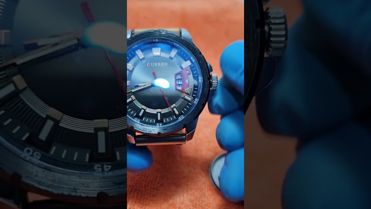  Como Cambiar batería o pila a reloj curren quartz 