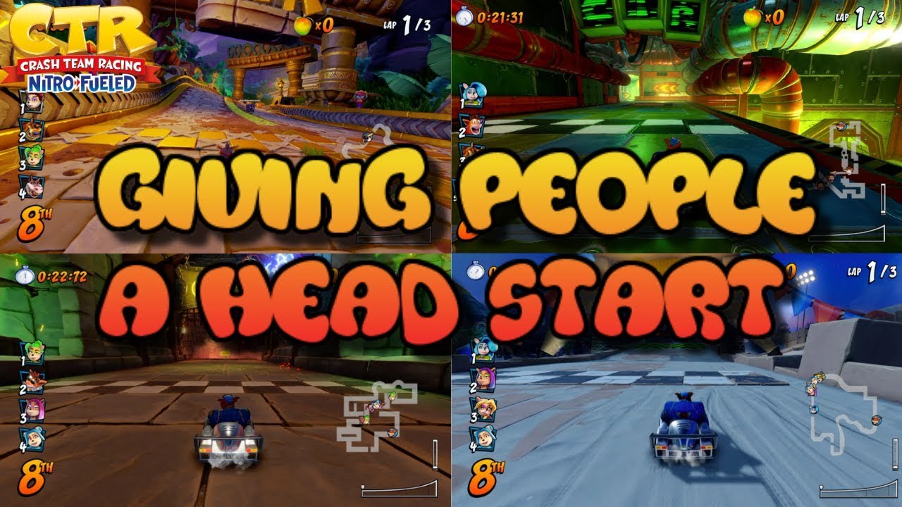 CTR NF ONLINE GAMEPLAY - GIVING PEOPLE A HEAD START - STAYING IN TOP 5%
