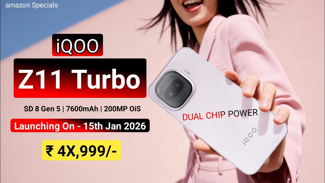 iQOO Z11 Turbo Confirmed Launch Date & Price In India 🔥 Full Features, 7600mAh🔋200MP OiS !