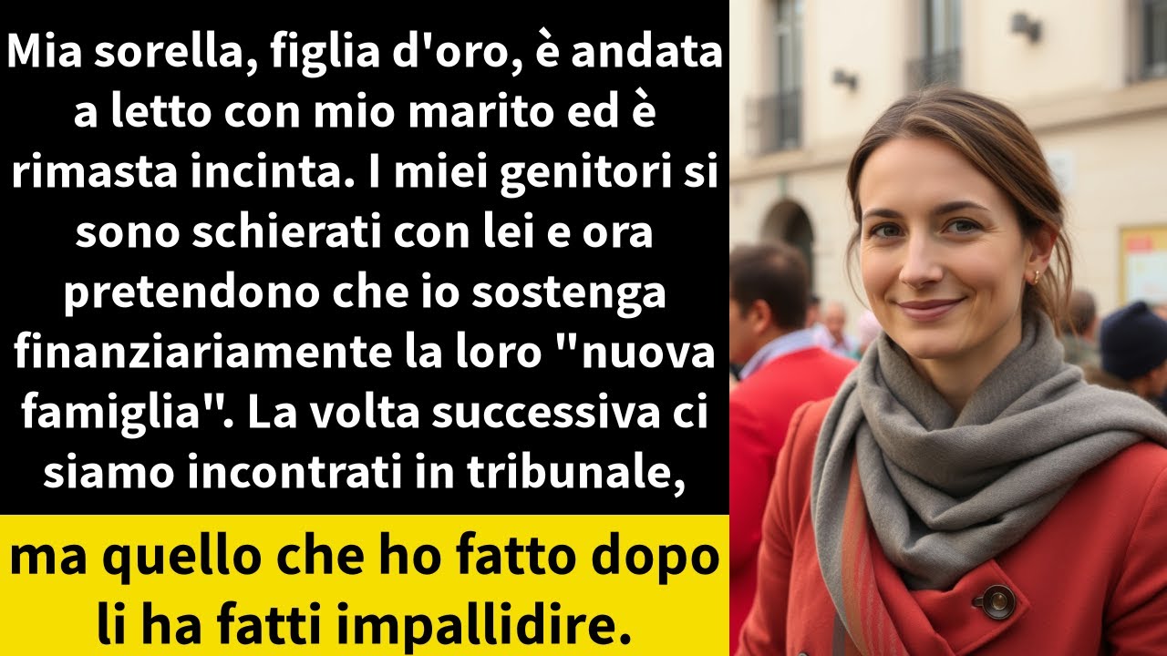 Mia sorella, figlia d'oro, è andata a letto con mio marito ed è rimasta incinta. I miei genitori si