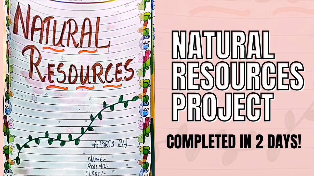 *EASY* Delivered* Project on Natural Resources | ‎@CreativeIdeasbyPrachi  #schoolproject