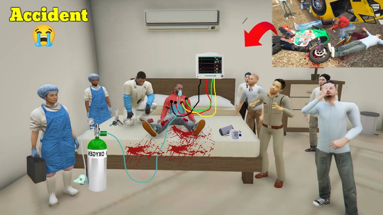 Franklin ka Accident 😭 In Indian Bikes Driving 3D 🥰 New Latest Franklin Funny Video 👏 New Story 2025