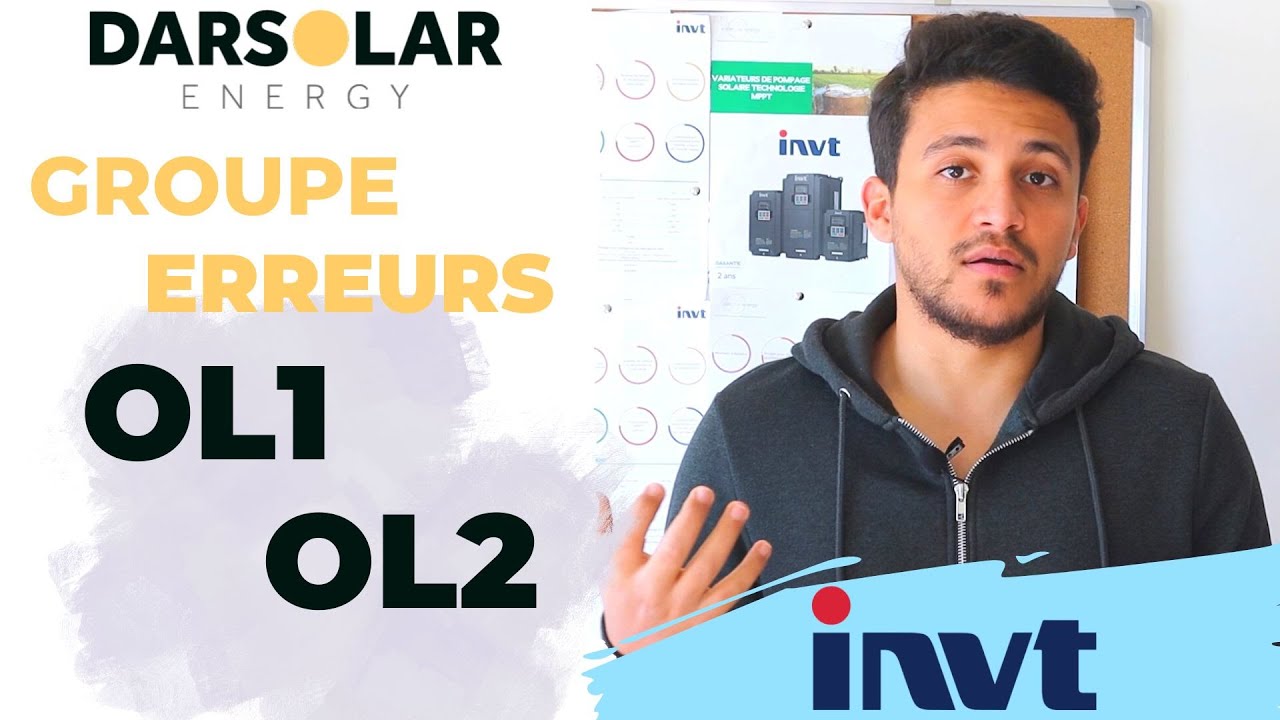 Variateur INVT : Groupe des erreurs OL1 et OL2