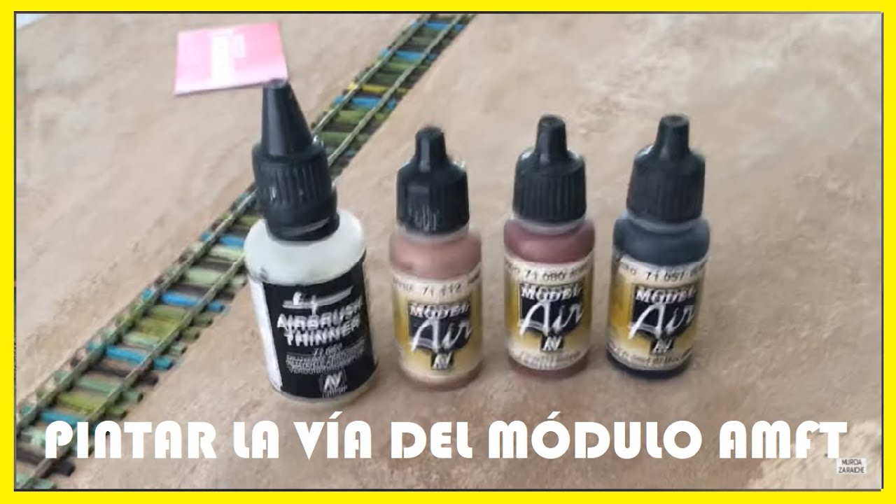 Construcción de Módulos AMFT: Pintar la vía