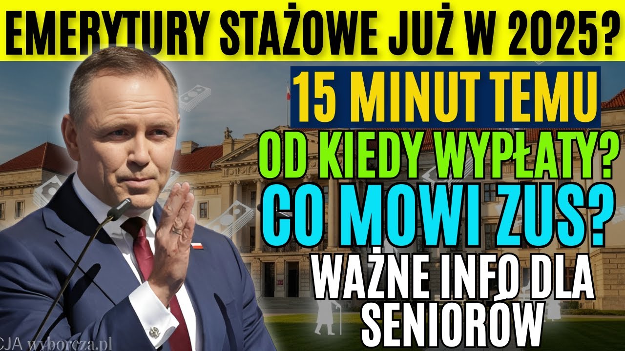 Emerytury stażowe 2025: od kiedy, ZUS, ważne informacje