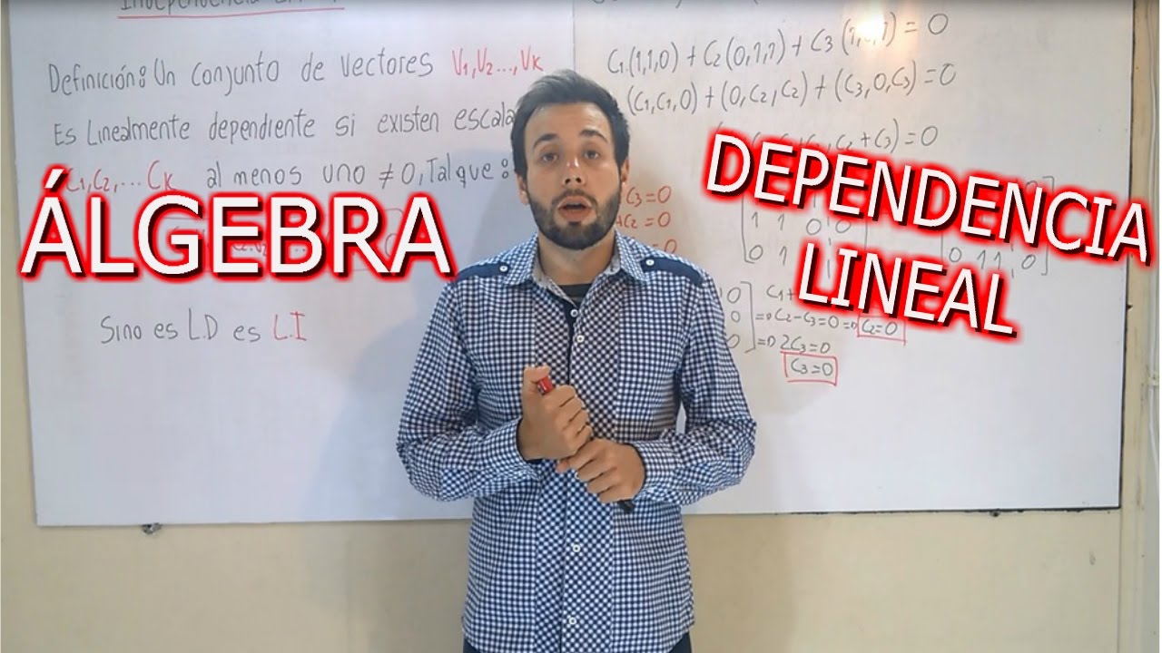 Dependencia Lineal [Vectores] &Aacute;lgebra UNIVERSIDAD