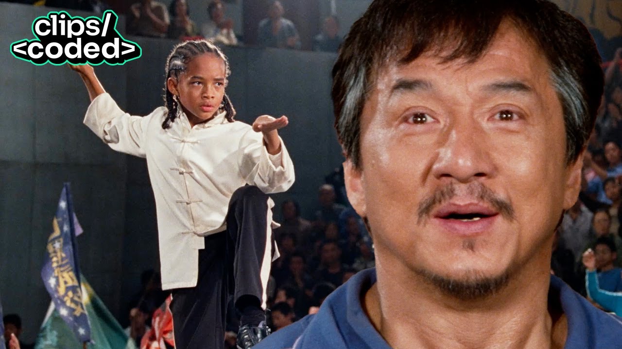 the karate kid (2010) - dre's cobra strike leaves cheng shook