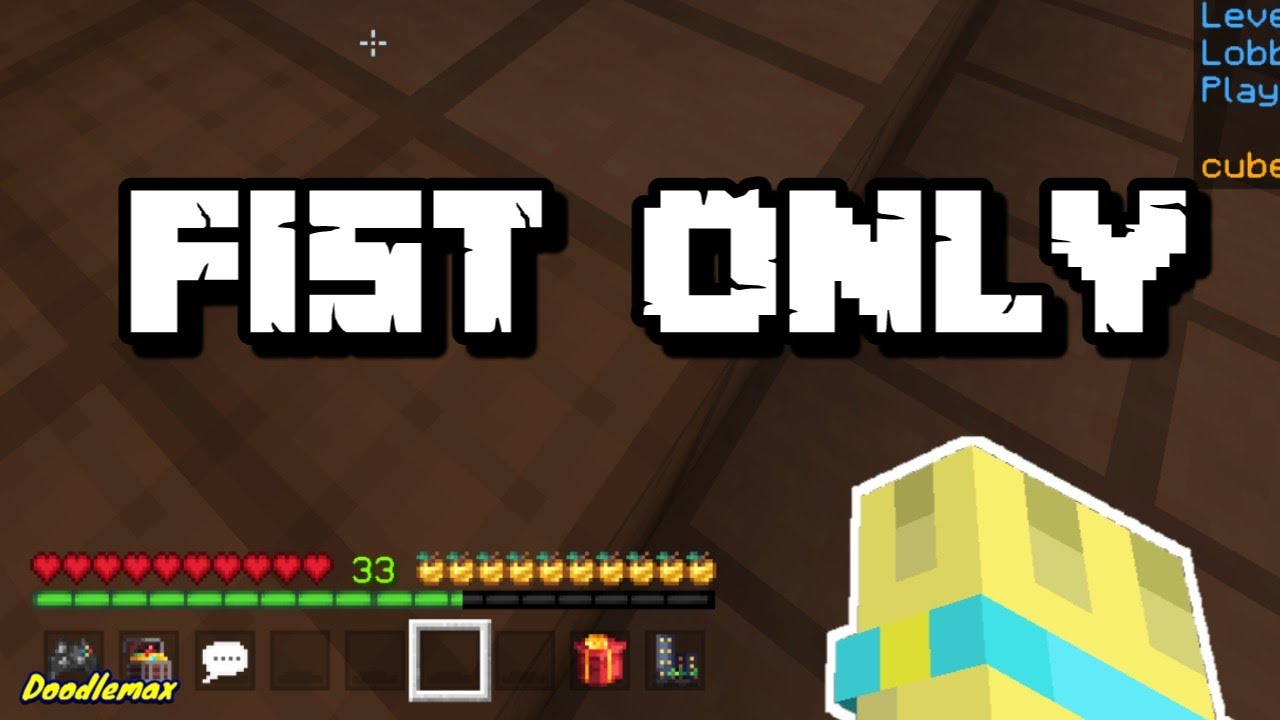 Minecraft Fist Only | Lucky block | Doodlemax