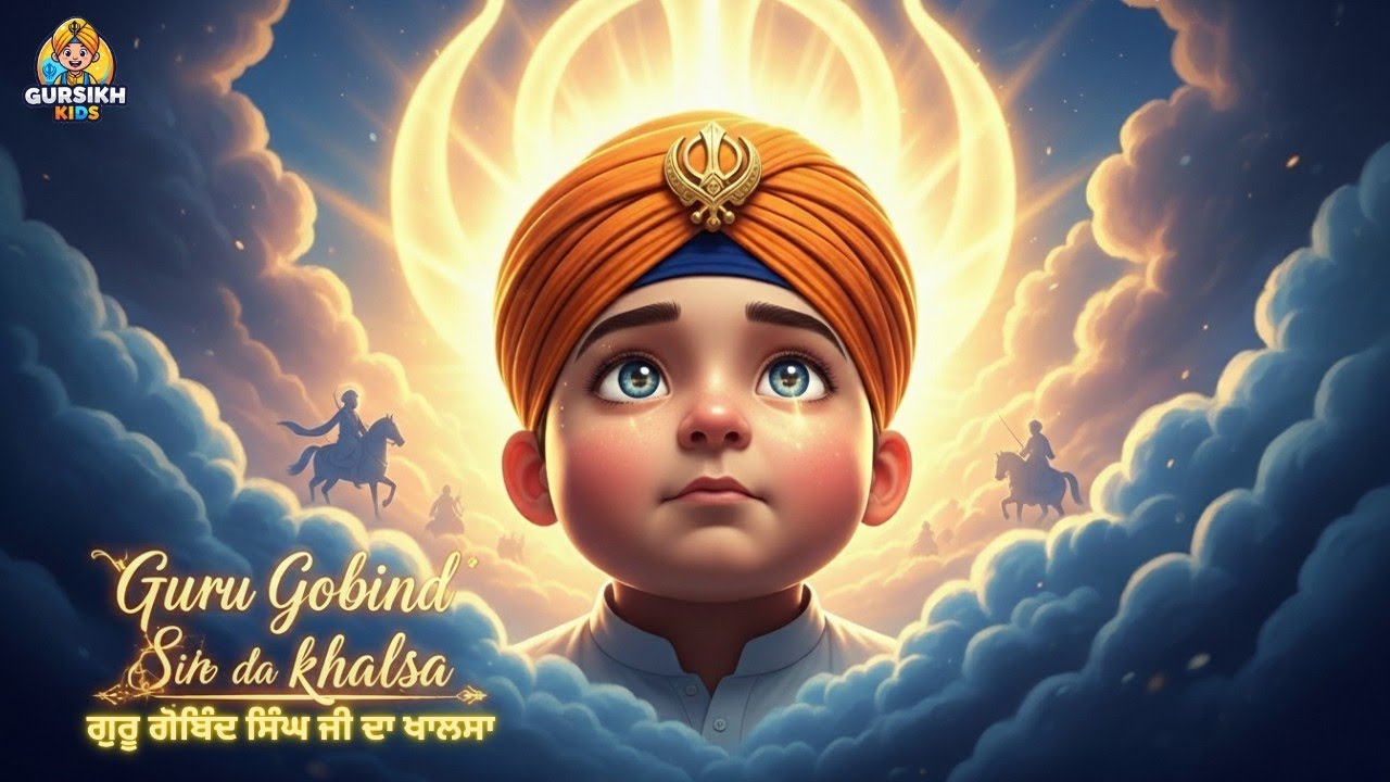 ਗੁਰੂ ਗੋਬਿੰਦ ਸਿੰਘ ਜੀ ਦਾ ਖਾਲਸਾ | Guru Gobind Singh Ji Da Khalsa | New Cute Khalsa Rhyme | Gursikh kids