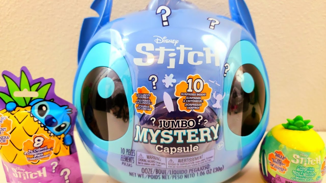 [ASMRtoys] UNBOXING STITCH JUMBO MYSTERY CAPSULE