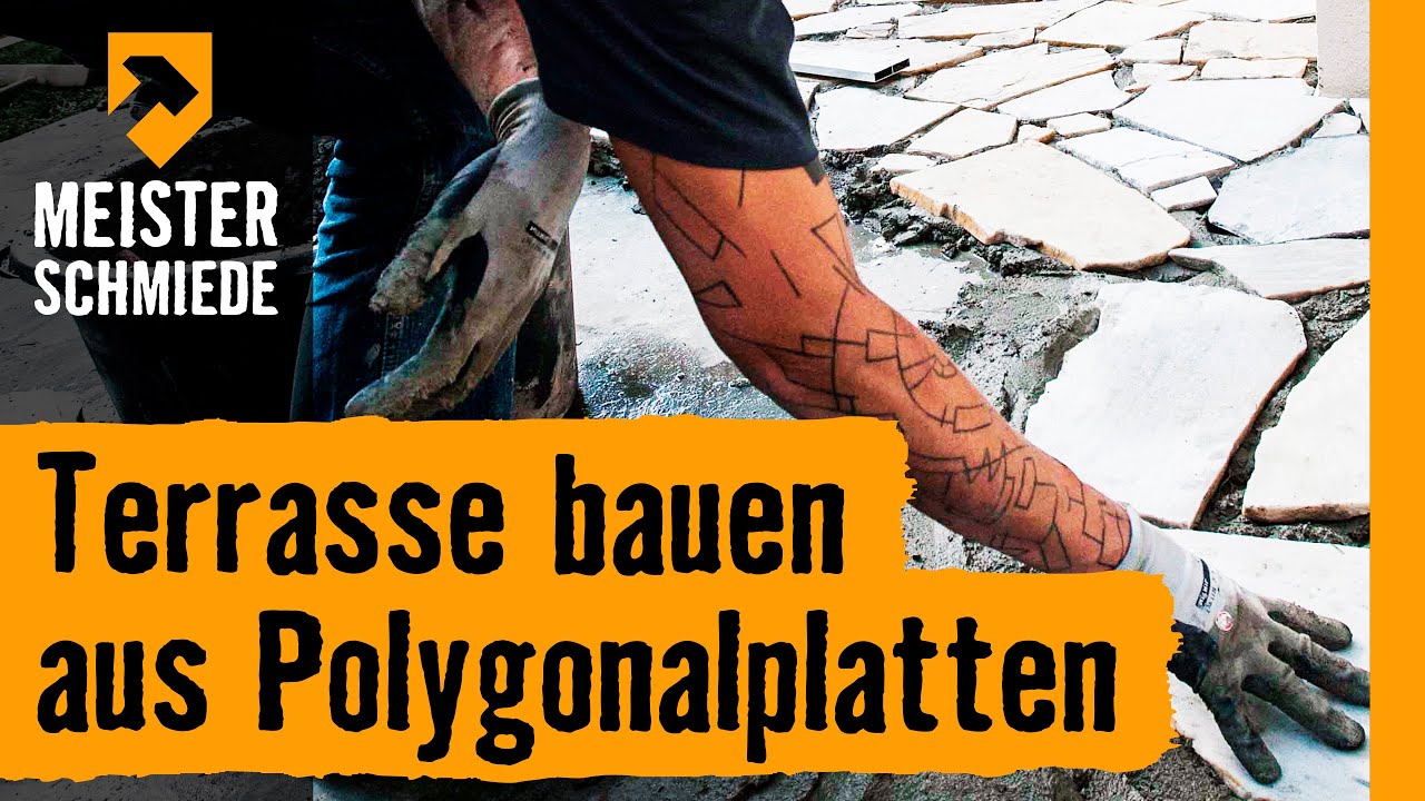 Terrasse bauen aus Polygonalplatten | HORNBACH Meisterschmiede