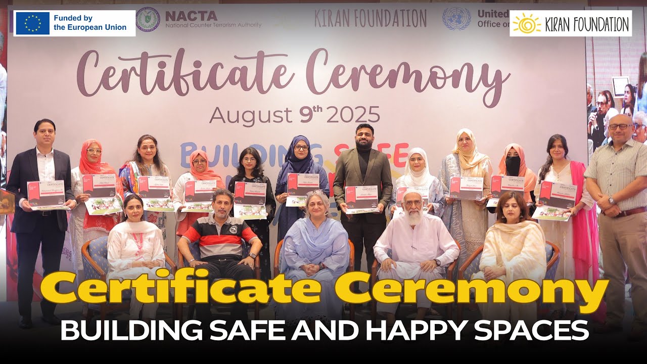 Certificate Ceremony - Building Safe and Happy Spaces 