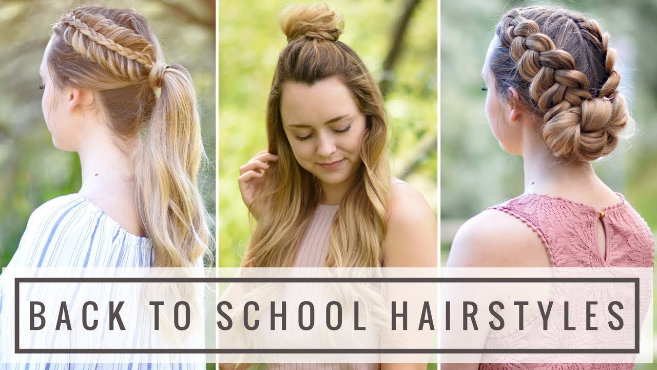 3 Easy Heatless DIY Back to School Hairstyles | Braids by Jordan