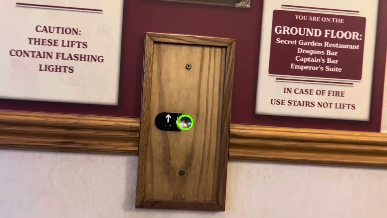 AMAZING Schindler lift at Alton Towers hotel