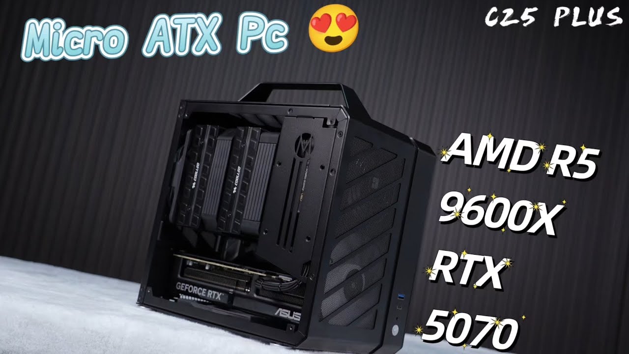 Compact Powerhouse: RTX 5070 & Ryzen 5 9600X mATX Gaming PC #pcbuild