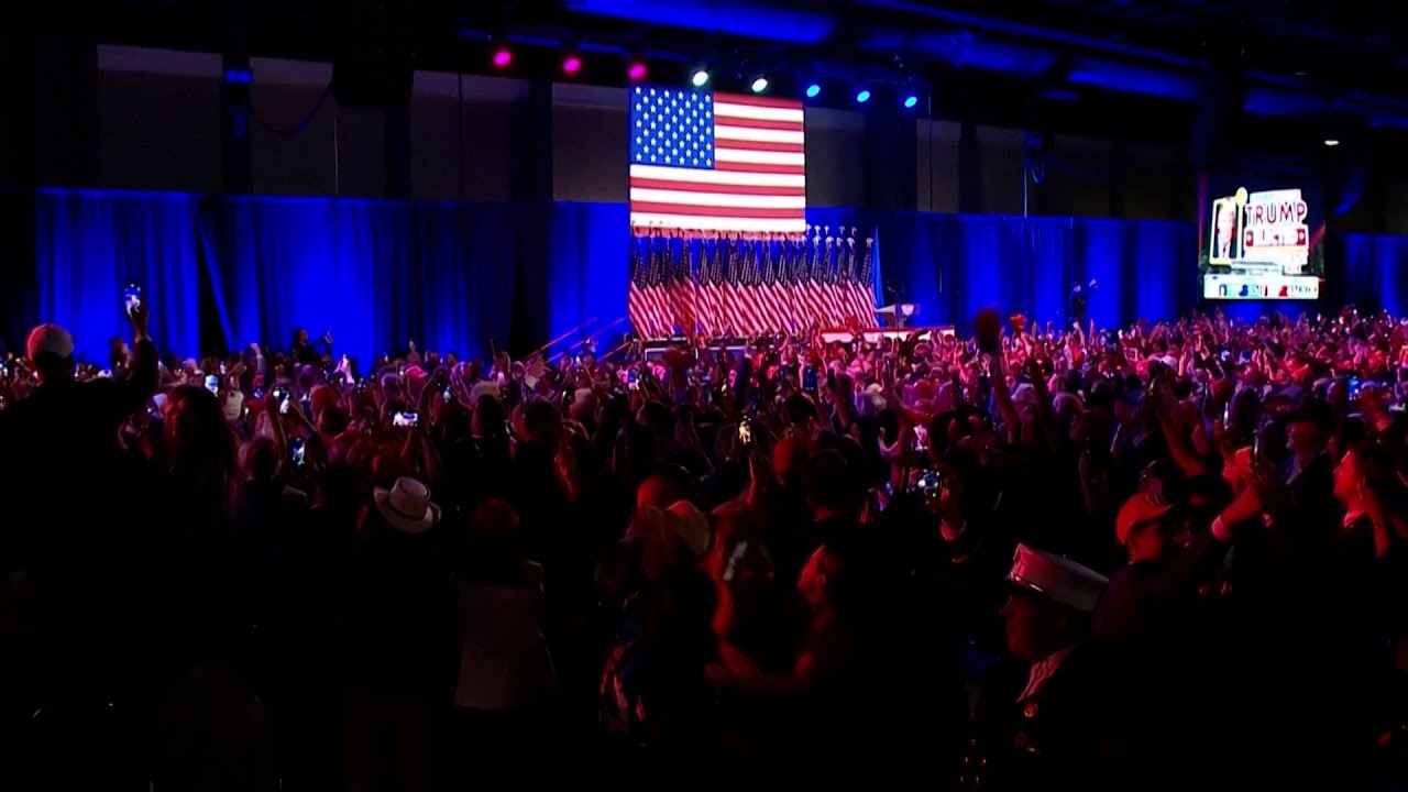 Trump supporters erupt in celebration after Fox News calls the 2024 race