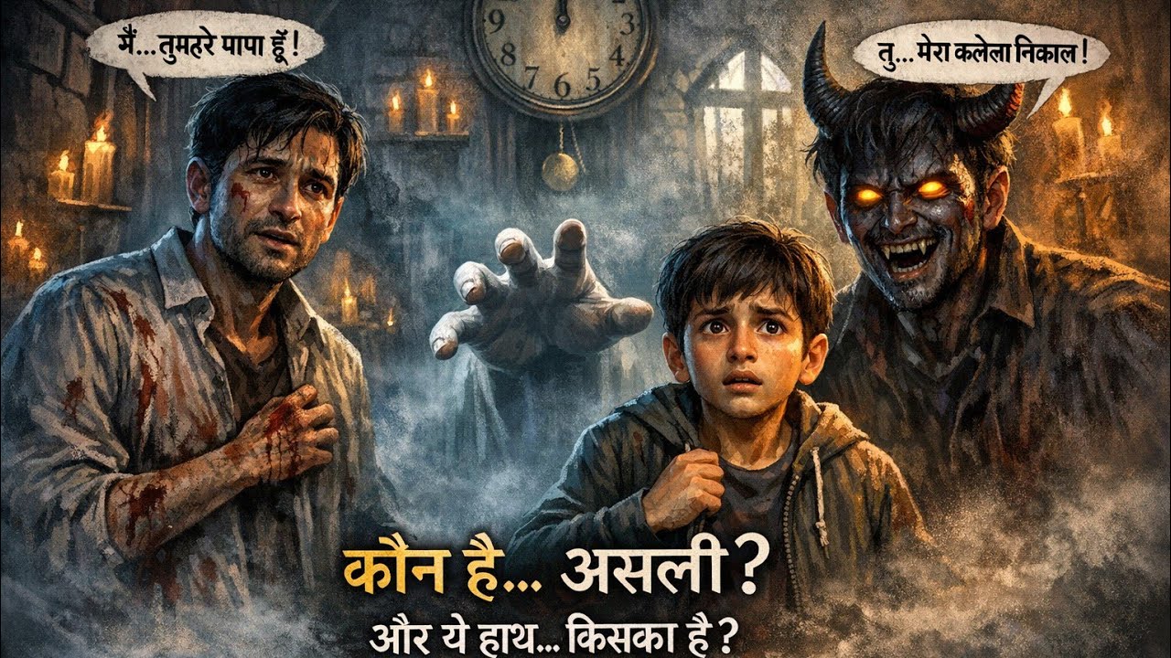 दो पापा... एक असली एक शैतान! 😱 नन्नू किसे चुनेगा? | Horror Story 