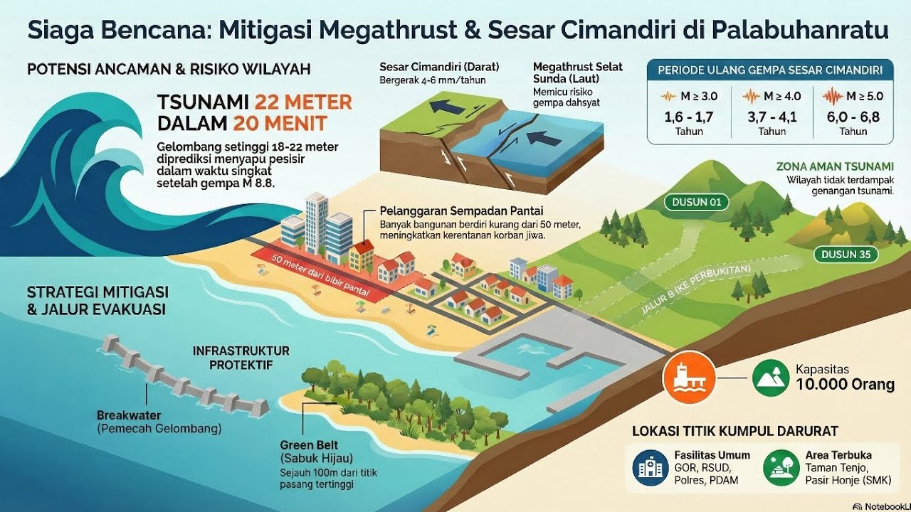 Mitigasi Megatrust Di Pantai selatan Sukabumi 