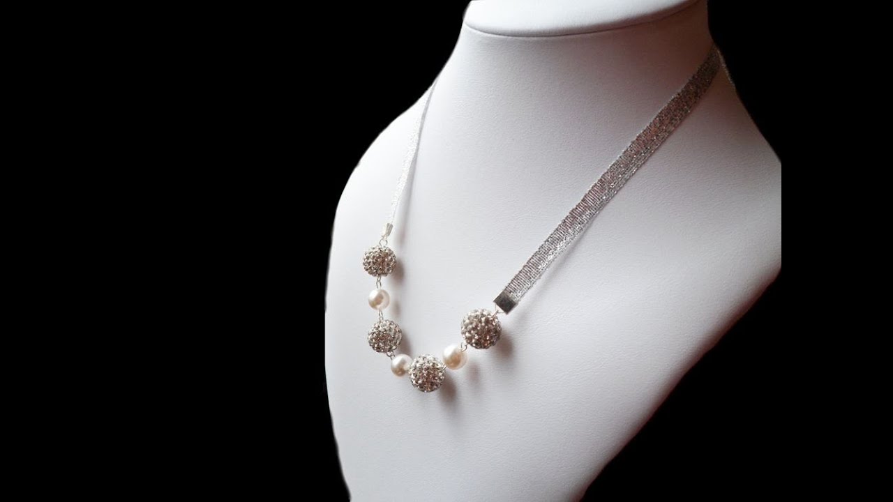 DIY Sparkly Snowball Necklace | Cat Fox Designs