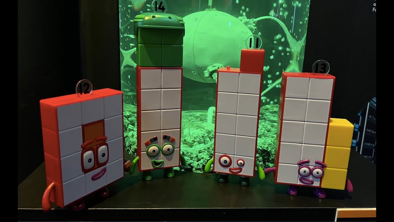 Numberblocks 11, 12, 13, and 14 go visit AI Museum. So much Fun!