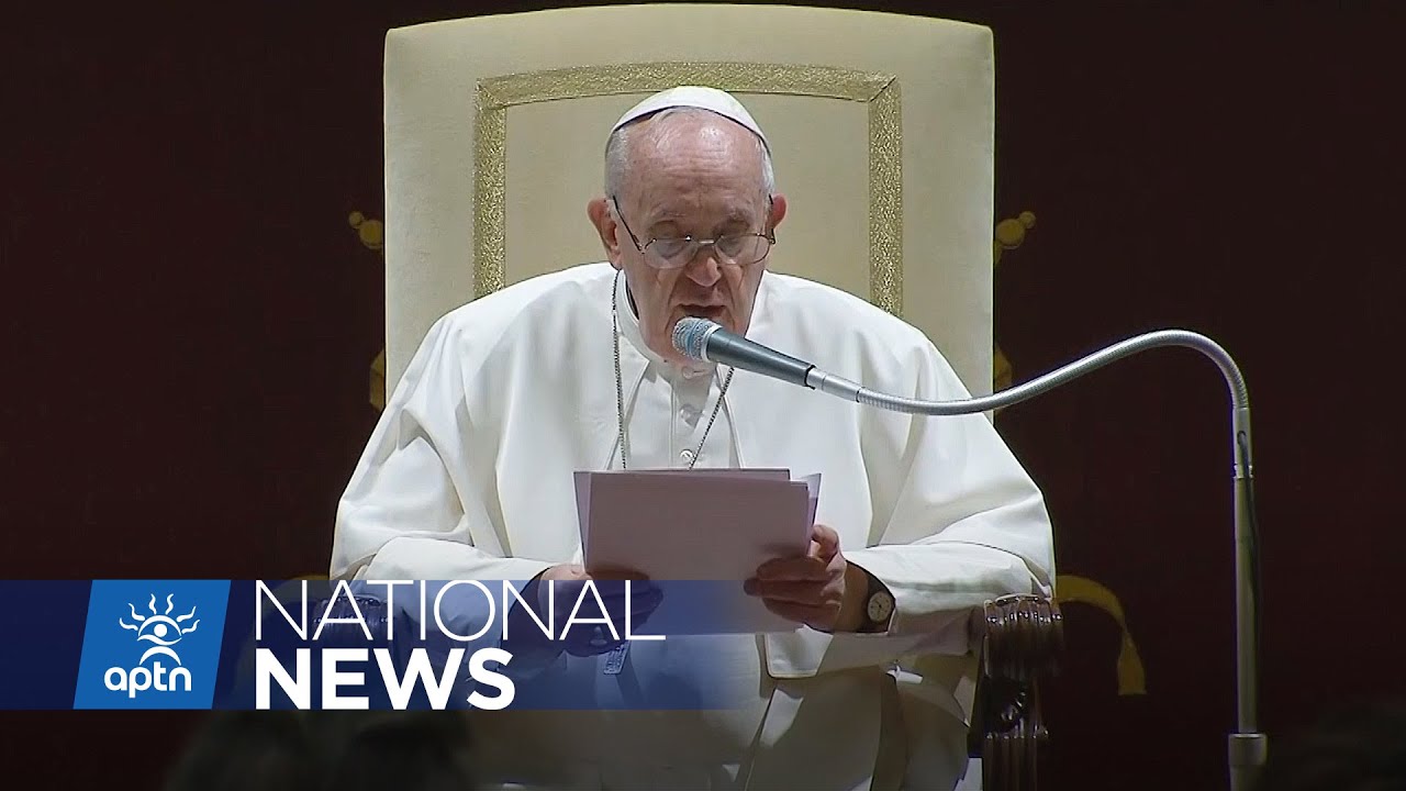 Pope Francis apologizes during the final meeting with Indigenous delegations | APTN News