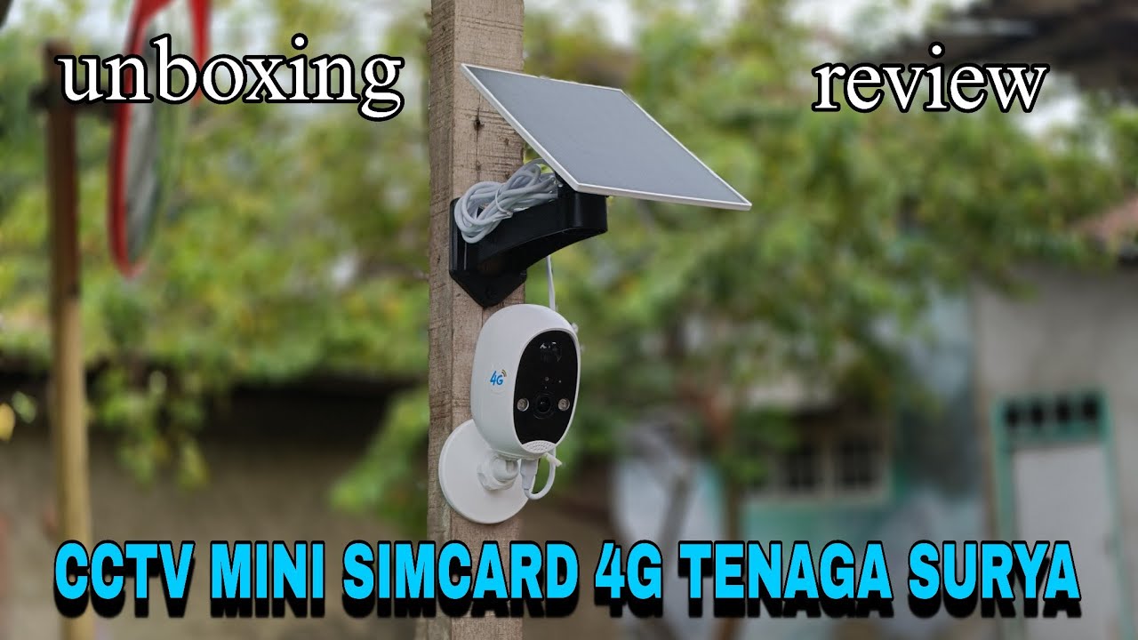 Unboxing Kamera CCTV Mini Simcard 4G Tenaga Surya Matahari V380 Pro x Franwell