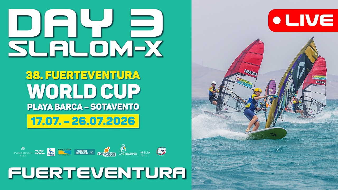 Livestream: Slalom-X: 24th July | World Cup Fuerteventura 2026 | PWA World Tour