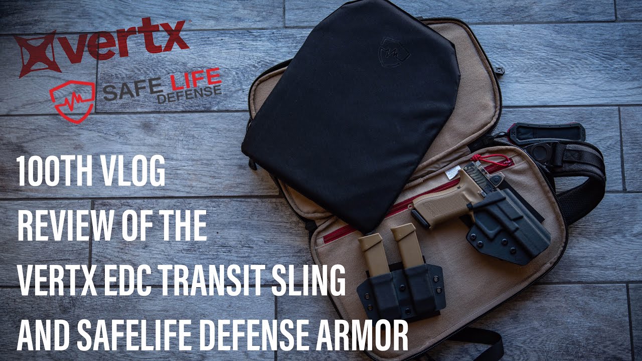100th VLOG - Review of the Vertx EDC Transit & SafeLife Defense Armor + QVO GIVEAWAY!