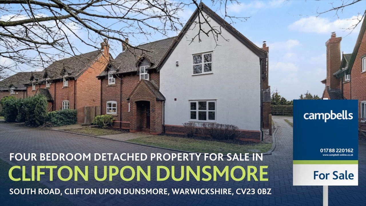 Four Bedroom Detached Property For Sale in Clifton upon Dunsmore, Rugby, Warwickshire