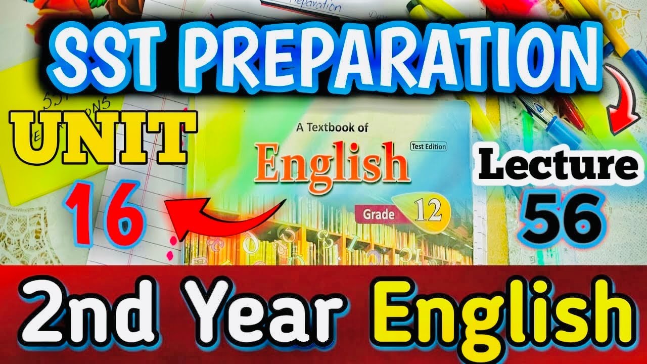 2nd year English | SST Preparation | Lecture 56