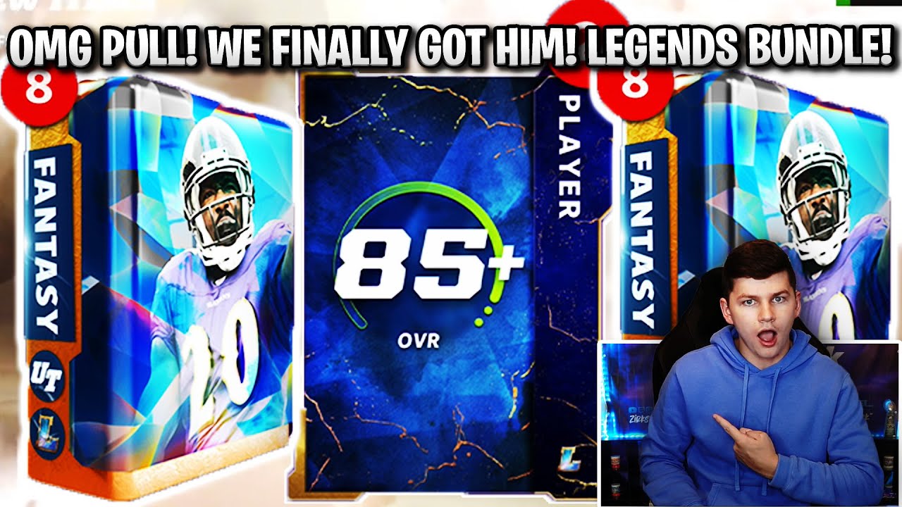 OMG PULL! WE FINALLY GOT HIM! 8X LEGENDS FANTASY BUNDLE! | MADDEN 22 ULTIMATE TEAM
