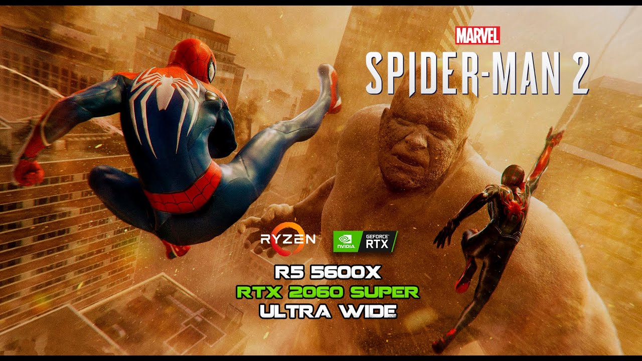 Spiderman 2 - Teste RTX 2060 Super - Ryzen 5600x - Ultra Wide