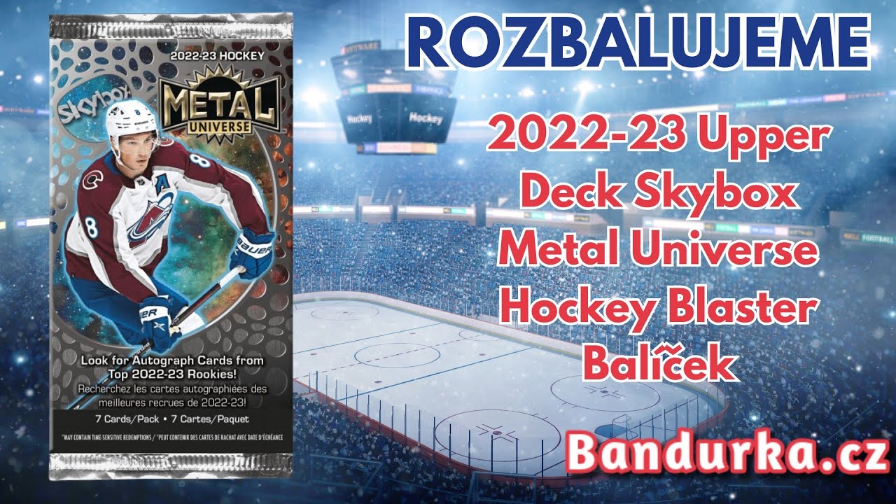 2022-23 Upper Deck Skybox Metal Universe Hockey Blaster Balíček na kanále BandurkaCZ! Hokejové karty
