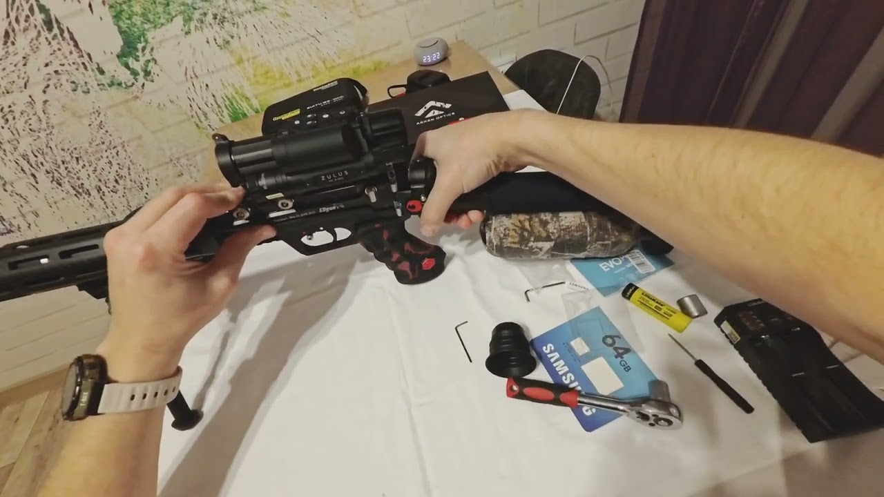 Установка прицела Arken zulus hd 5-20 на ПСП винтовку Edgun Леший 2 6.35