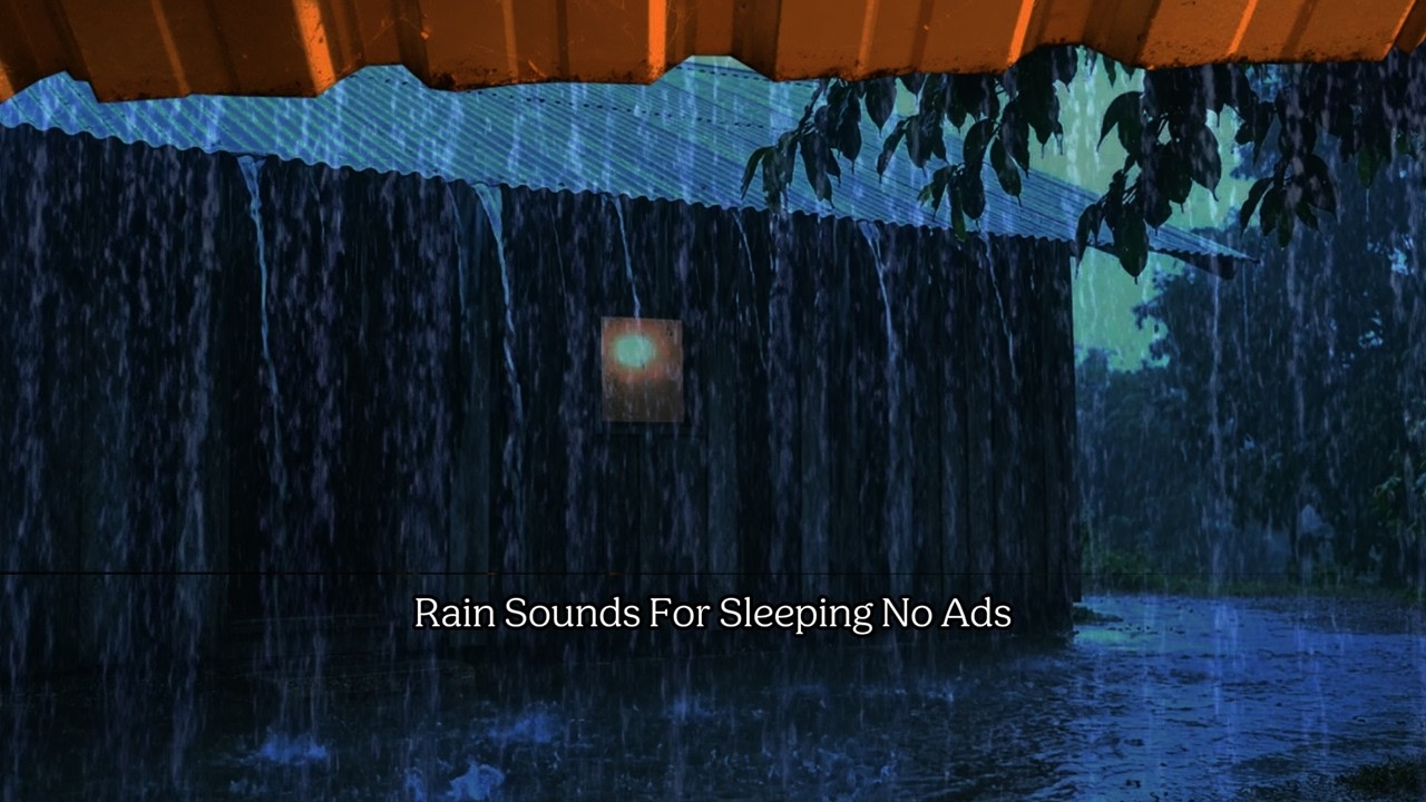 Soothing Heavy Rain Sounds for Sleeping & Relaxing | No Ads